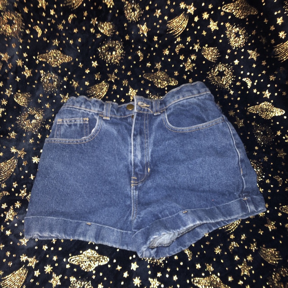 American Apparel Highwaist Jean Shorts
